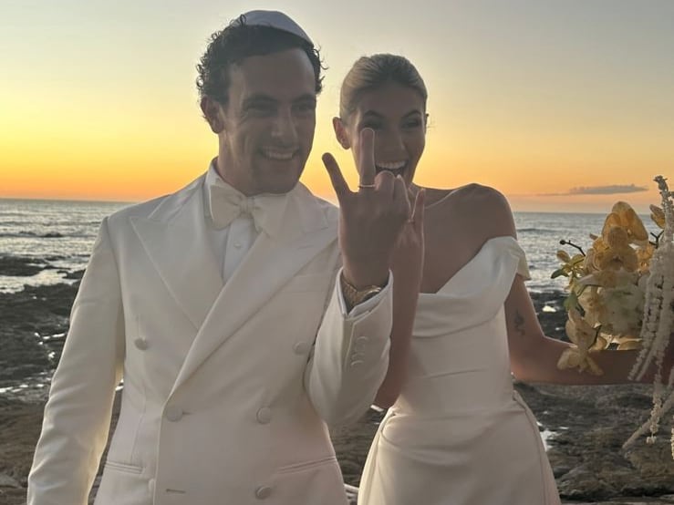 Foto de la boda en Costa Rica de Jessica Lageyre y Joseph Pérez, a la que asistieron Kendall Jenner, Justin Bieber y Hailey Bieber