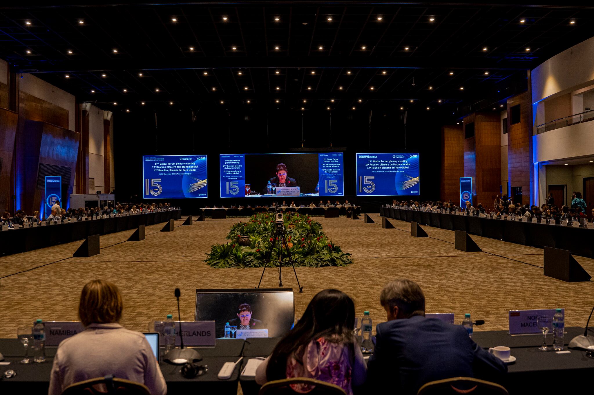 Reunión plenaria del Foro Global de la OCDE, celebrada en Asunción, Paraguay.