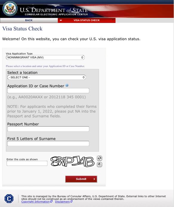 Verificar visa de Estados Unidos.
