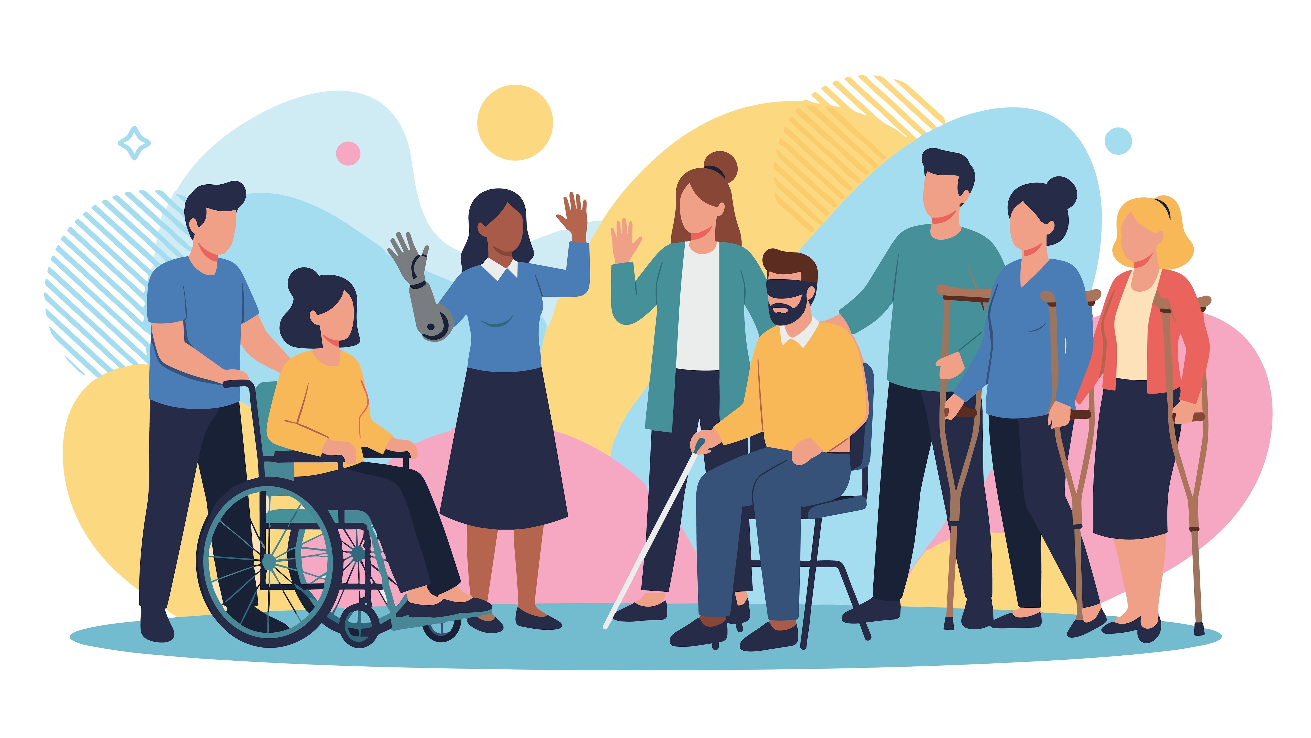 Ley 7600 Personas con discapacidad, diferentes tipos de discapacidades