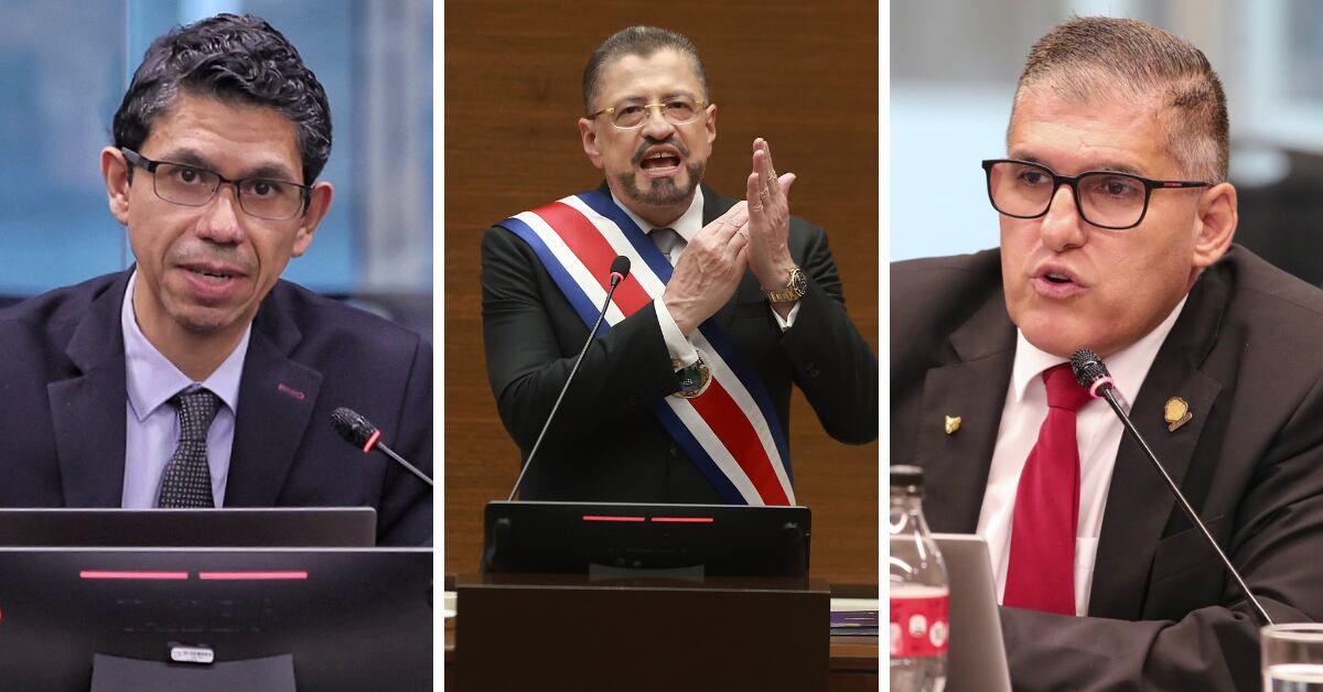 Luis Amador, Rodrigo Chaves y Mauricio Batalla