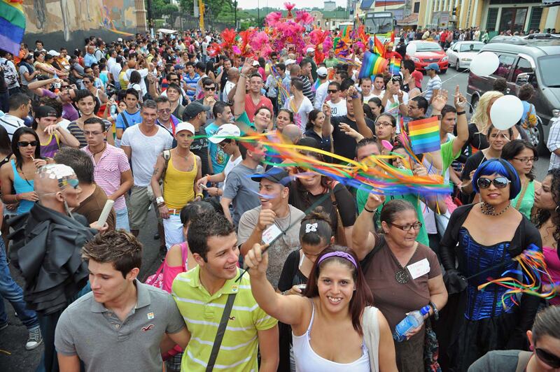 Con marchas, en San José, la comunidad gay en Costa Rica han reclamado el  reconocimiento de las uniones de hechos  entre personas del msimo sexo. | MAYELA LÓPEZ.