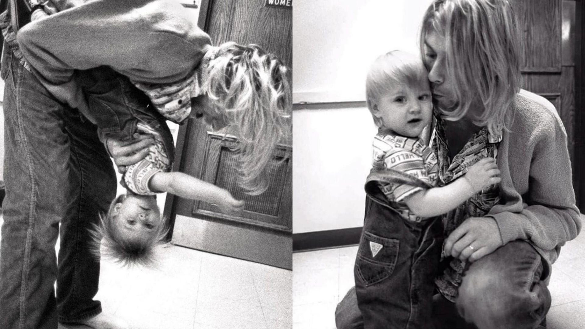 Kurt Cobain y su hija Frances Bean Cobain