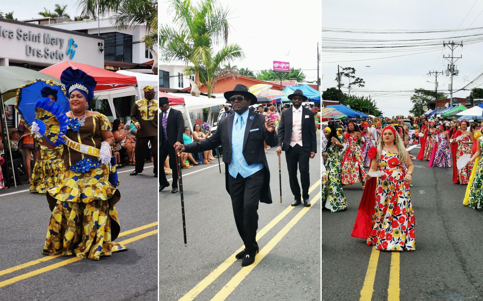 El pueblo limonense tomó las calles para celebrar al mejor estilo el Grand Parade de Gala. Foto: ICT.