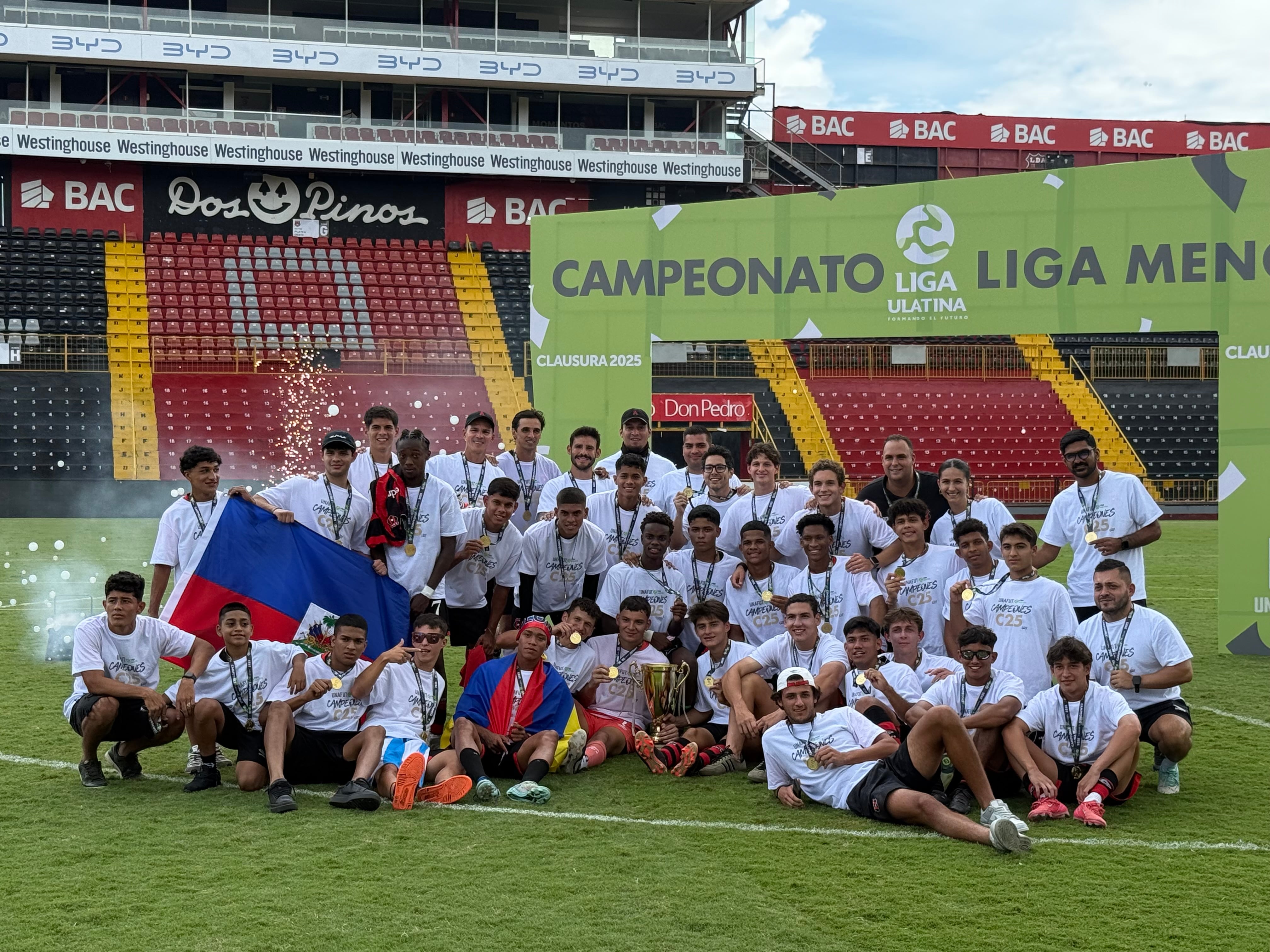 El equipo U-21 de Liga Deportiva Alajuelense le ganó la final del Torneo de Clausura 2025 a San Carlos.