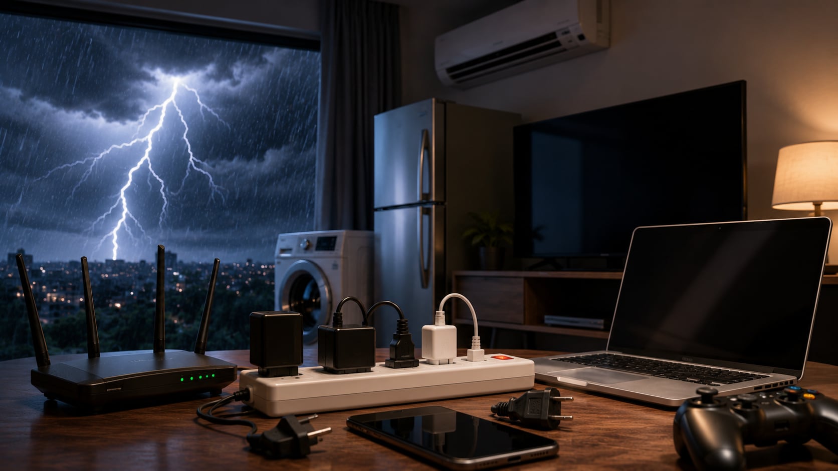 Un ingeniero electricista detalló cuáles aparatos deben desconectarse durante tormentas y cómo evitar daños eléctricos en casa.