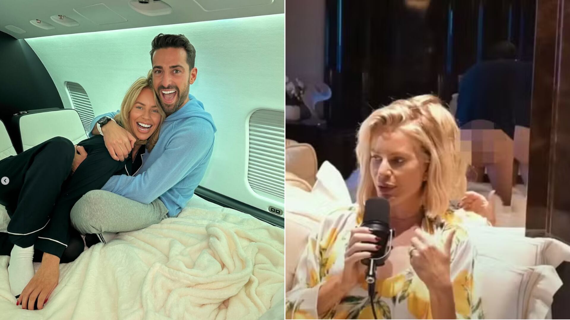 Carrallo sorprendió a los seguidores del podcast al mostrarse desnudo en el fondo del set sin percatarse de la grabación.