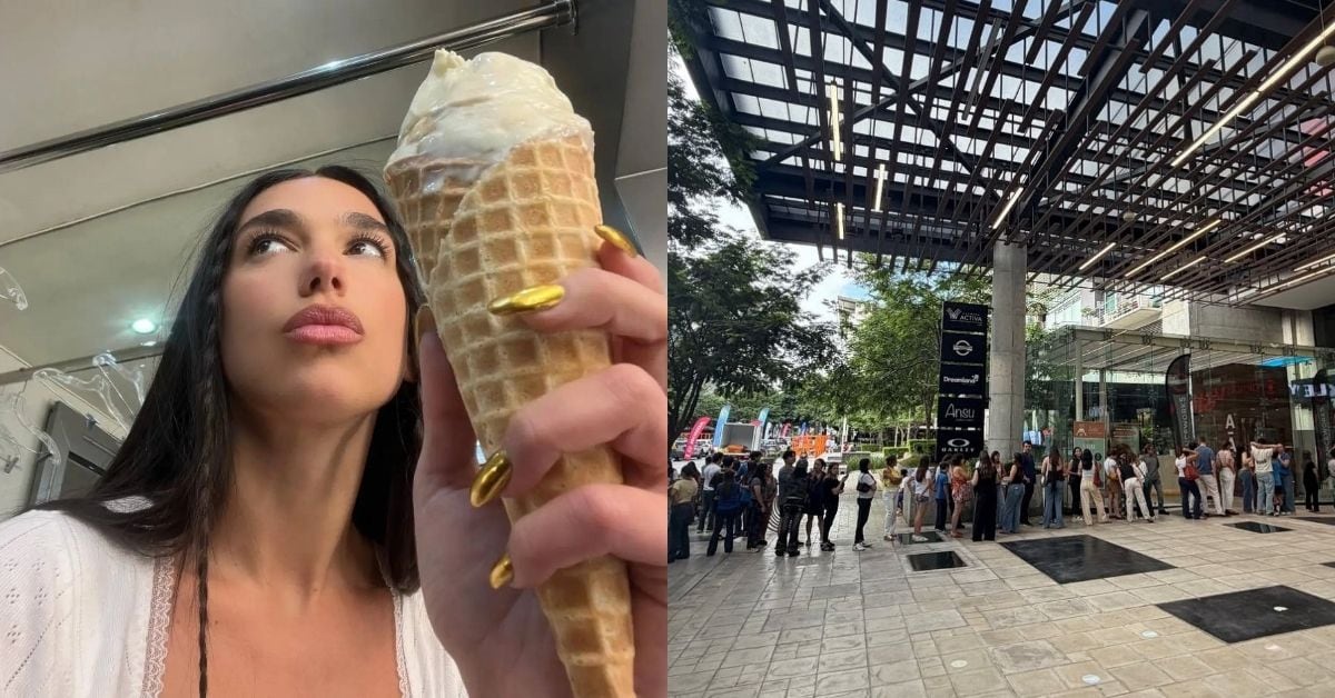 El 'extraño' y viral helado que fascina a Dua Lipa llegó a Costa Rica y desató filas en Escazú
