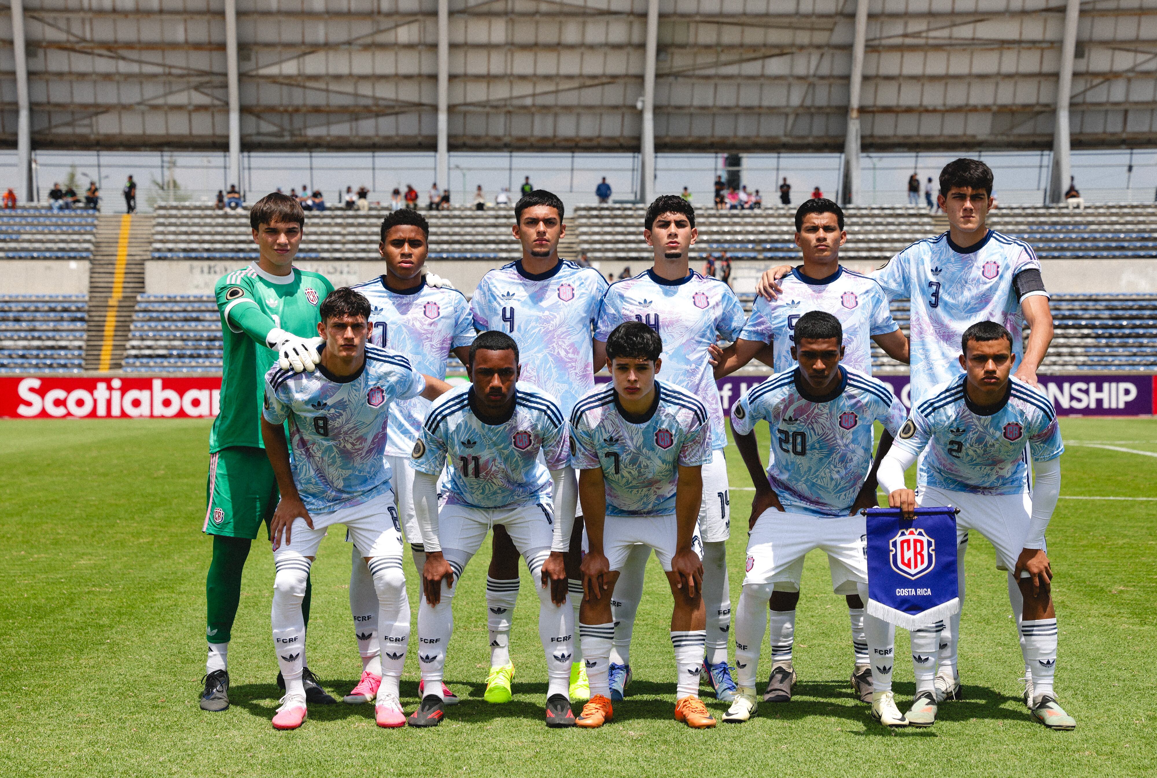 Esta fue la alineación titular de la Selección Sub-20 de Costa Rica que clasificó al Mundial de la categoría, con protagonismo especial del arquero Ian O’rourke.