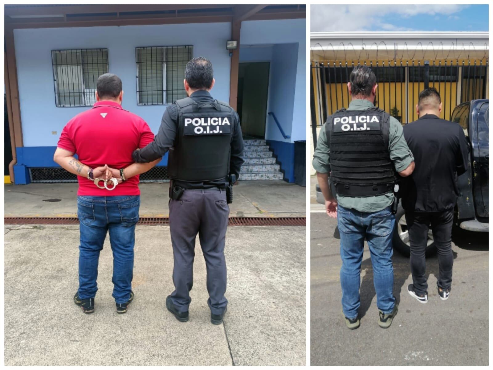 Los detenidos quedaron a la orden de la Fiscalía, entidad que solicitará al Juzgado las medidas cuatelares en su contra. Foto: OIJ