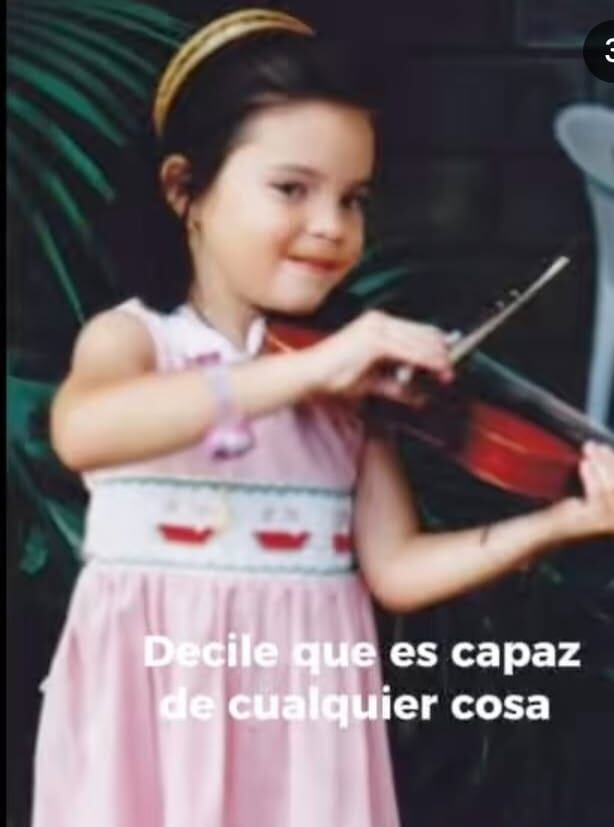 Fotos de María González de niña