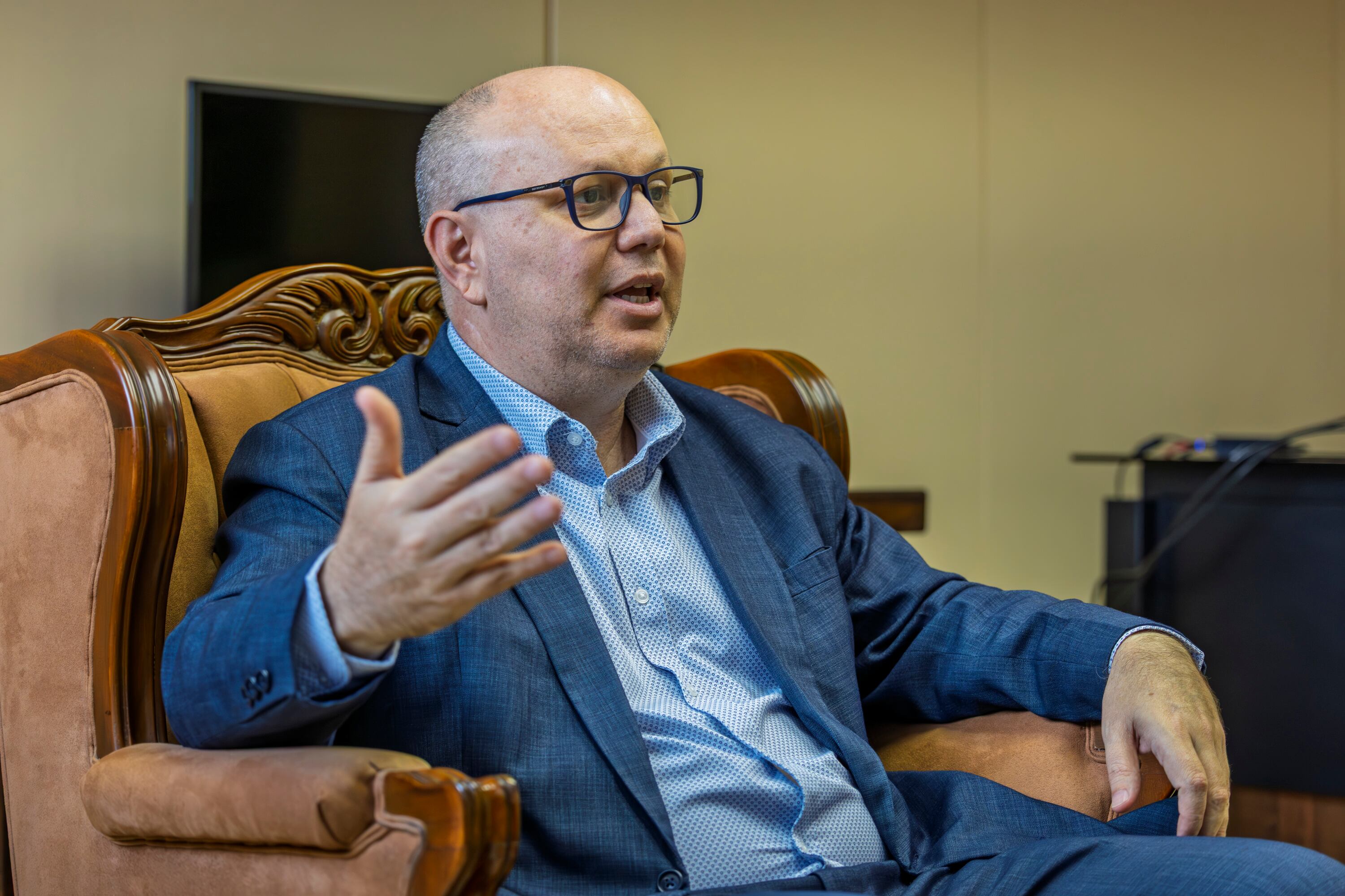 27/05/2025, San José, OIJ, Entrevista con el subdirector de el Organismo de Investigación Judicial, Michael Soto.