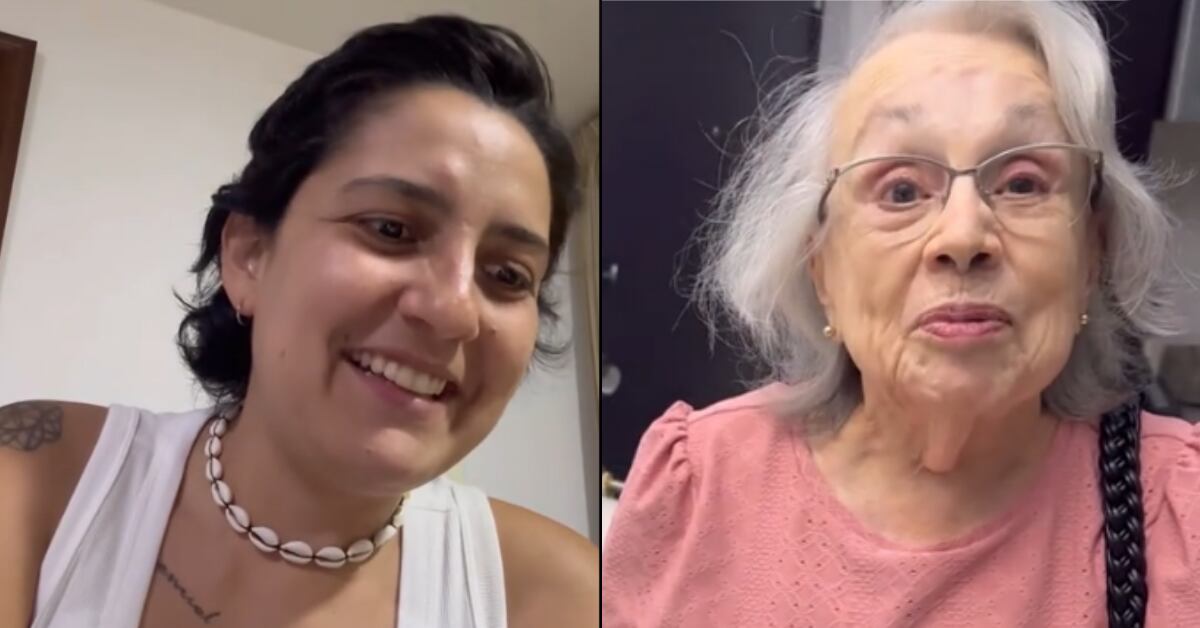 Meli Rodríguez hizo reír a su abuela con chistes religiosos en TikTok.