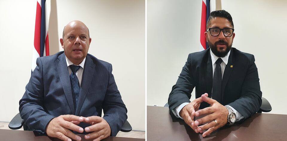 Miguel Ramírez López, fiscal subrogante para el Caso Cochinilla , y Glenn Calvo Céspedes, fiscal adjunto de la Fiscalía Adjunta de Probidad, explicaron cómo avanza el proceso. Foto: Cortesía, Fiscalía.