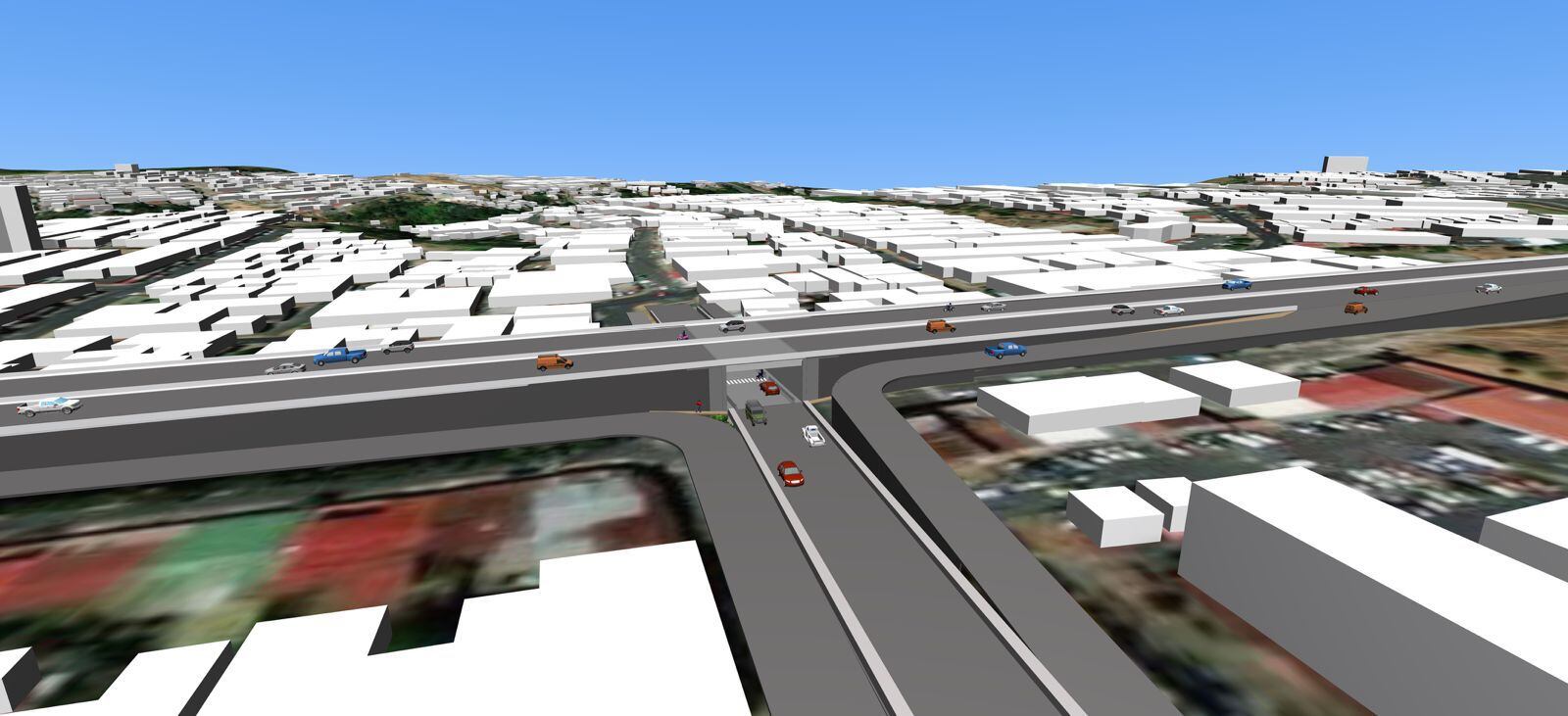 Esta vista generada por computadora da una idea de cómo lucirá la obra una vez concluida y en operación hacia el I Trimestre del 2026. Fotografía: Conavi.