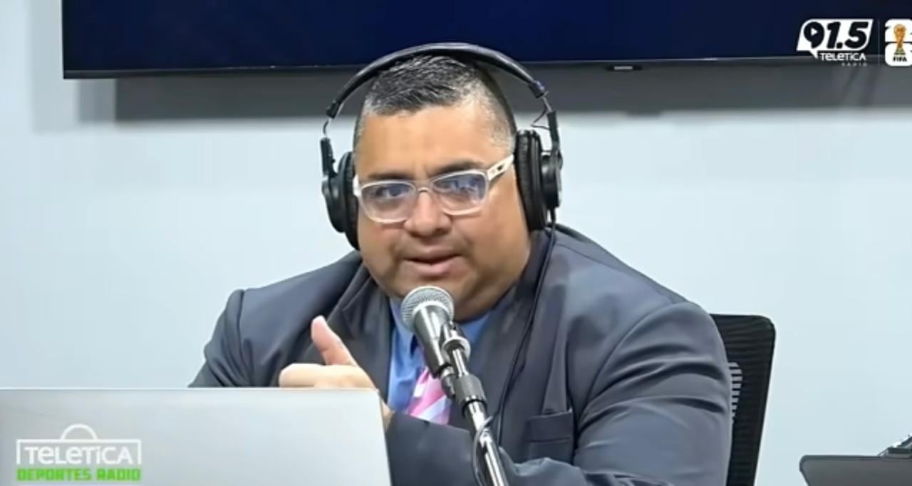 Christian Sandoval, periodista de Teletica Radio, fue muy crítico luego del descenso de Guadalupe.