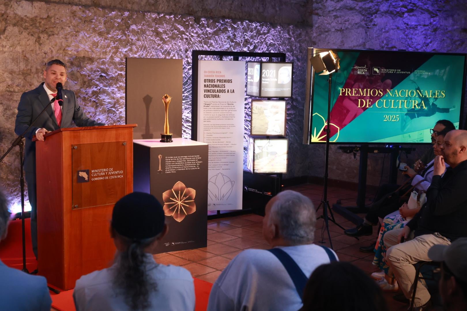 Jorge Rodríguez Vives, Ministro de Cultura y Juventud en los Premios Nacionales de Cultura 2025.