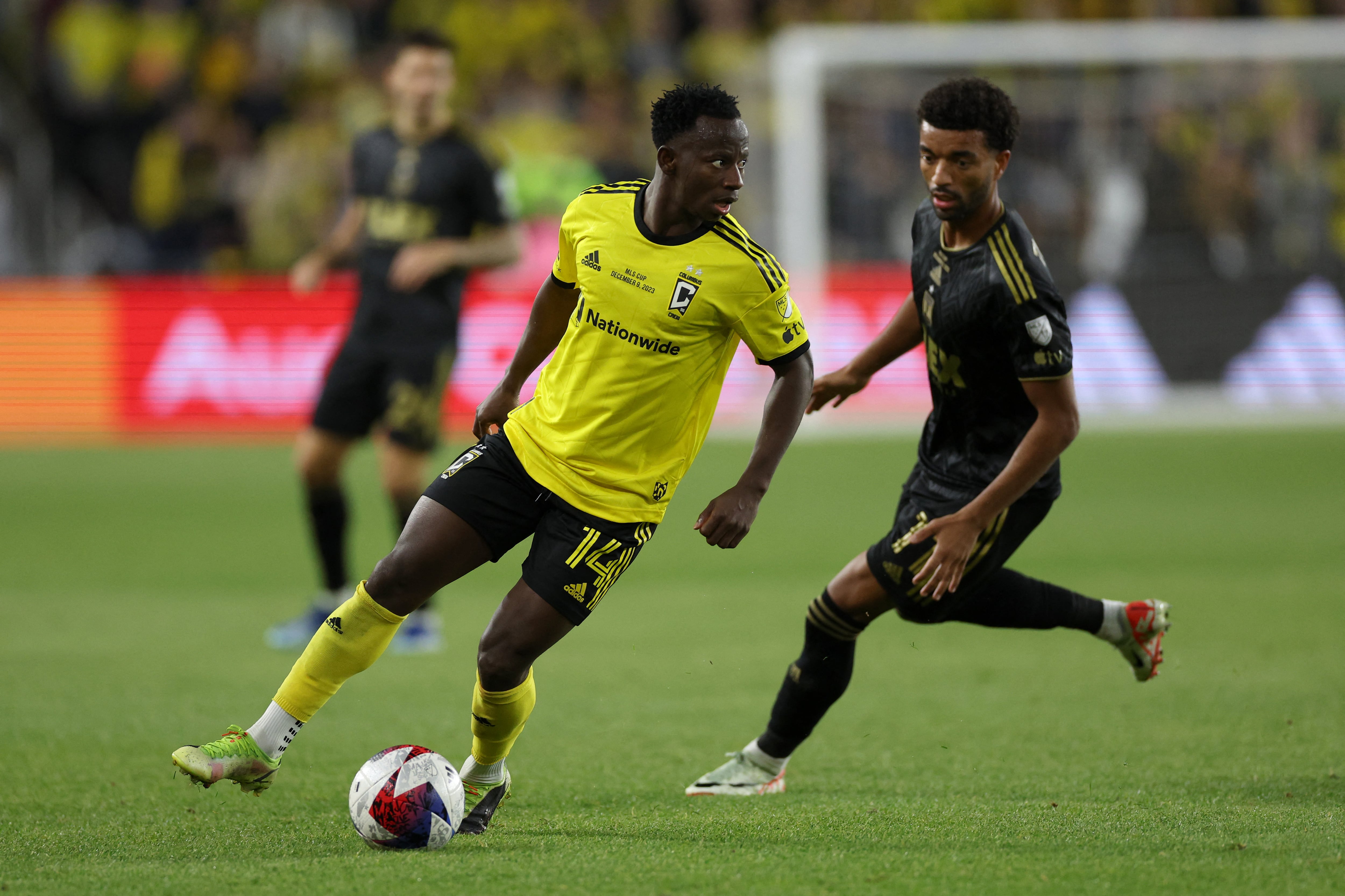 Yaw Yeboah jugo con el Columbus Crew