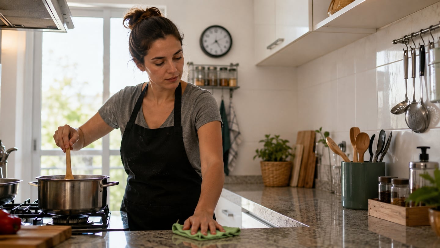 La psicología dice que las personas que ordenan mientras cocinan o trabajan no son obsesivas, sino que su cerebro procesa mejor el caos