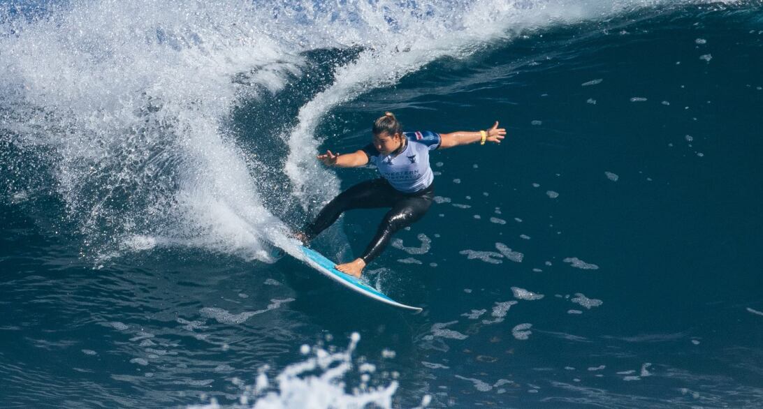 Brisa Hennessy
Tour Mundial
Sétima parada, Margaret River, Australia
17 de mayo del 2025
Cortesía: WSL