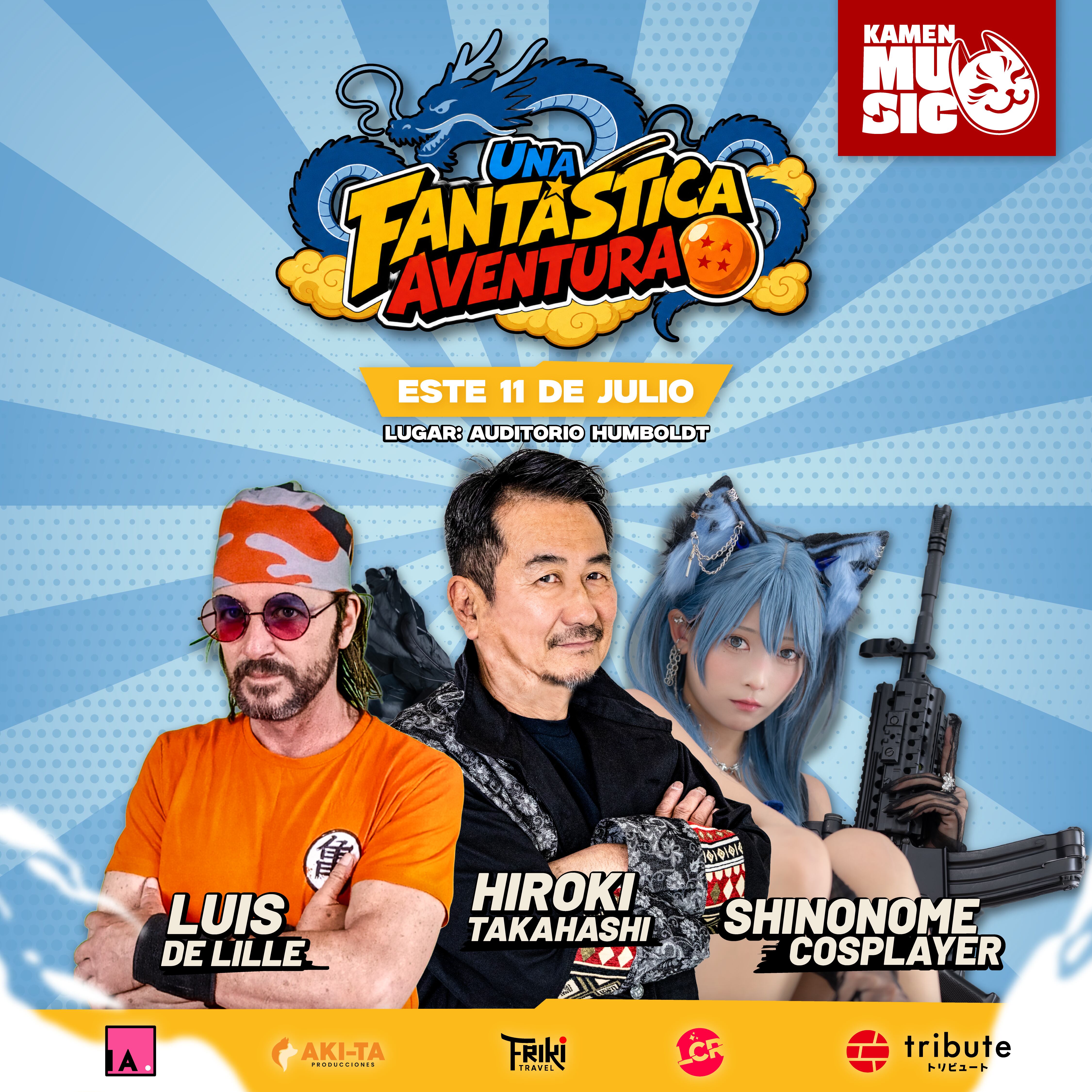 El espectáculo reunirá en el Auditorio Humboldt a Hiroki Takahashi y Luis De Lille, las voces originales en japonés y español de los temas de apertura de Dragon Ball.