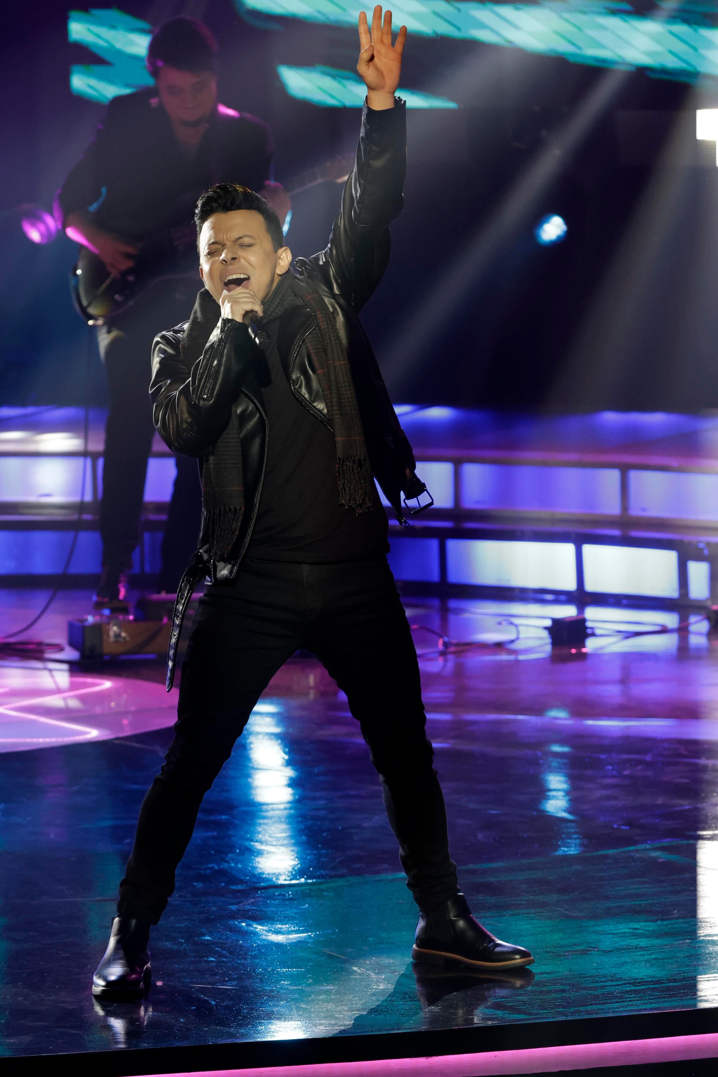 05/11/2023. Teletica, Sabana Oeste. Hora: 07:00 p.m. Gala número 10 de Nace una Estrella, grabada en el estudio Marco Picado de Teletica. En la foto, César Fuentes. Fotos: Mayela López