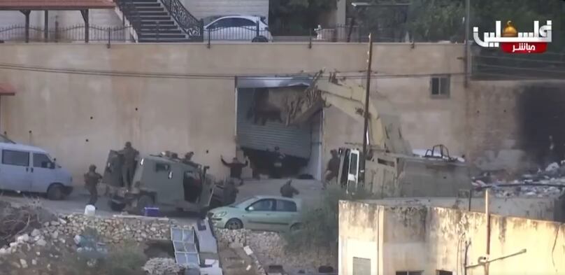 Captura de pantalla de video publicado por Palestine National TV, compartido por Drop Site News.