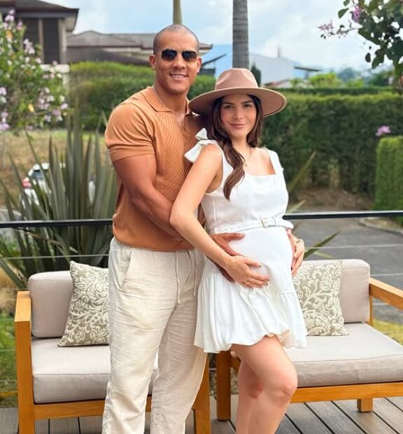 Greivin Morgan y su esposa Sheiris Montero