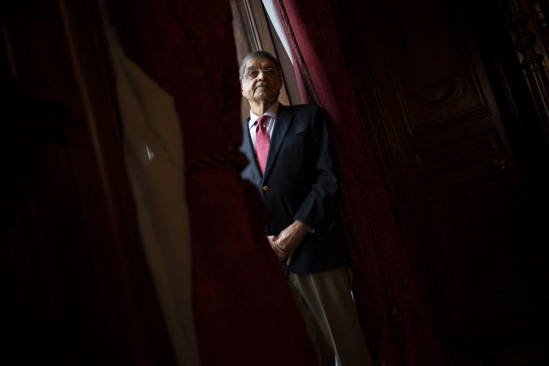 Sergio Ramírez en Madrid, en el 2021, cuando recrudeció su censura por parte del gobierno de Daniel Ortega.