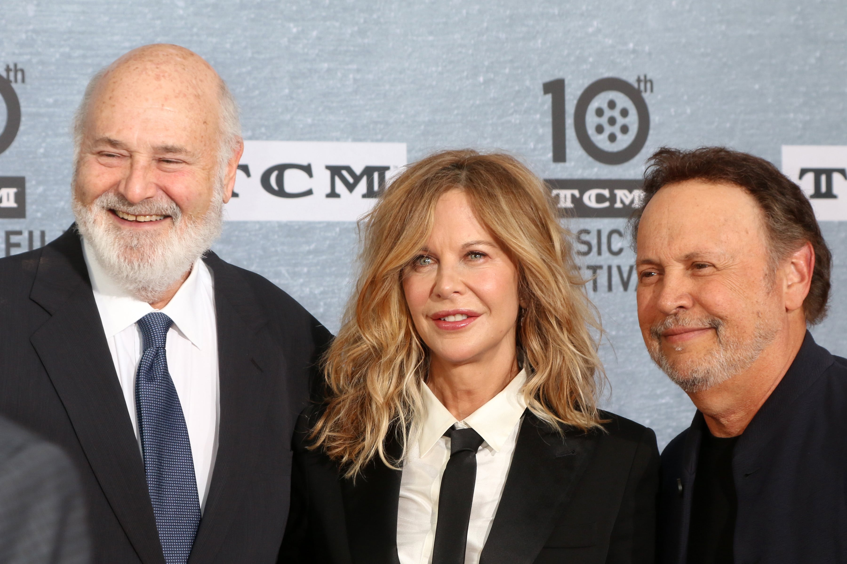 Rob Reiner, Meg Ryan y Billy Crystal en la proyección del 30.º aniversario de la película Cuando Sally conoció a Harry, en el TCL Chinese Theater IMAX el 11 de abril de 2019 en Los Ángeles, California.