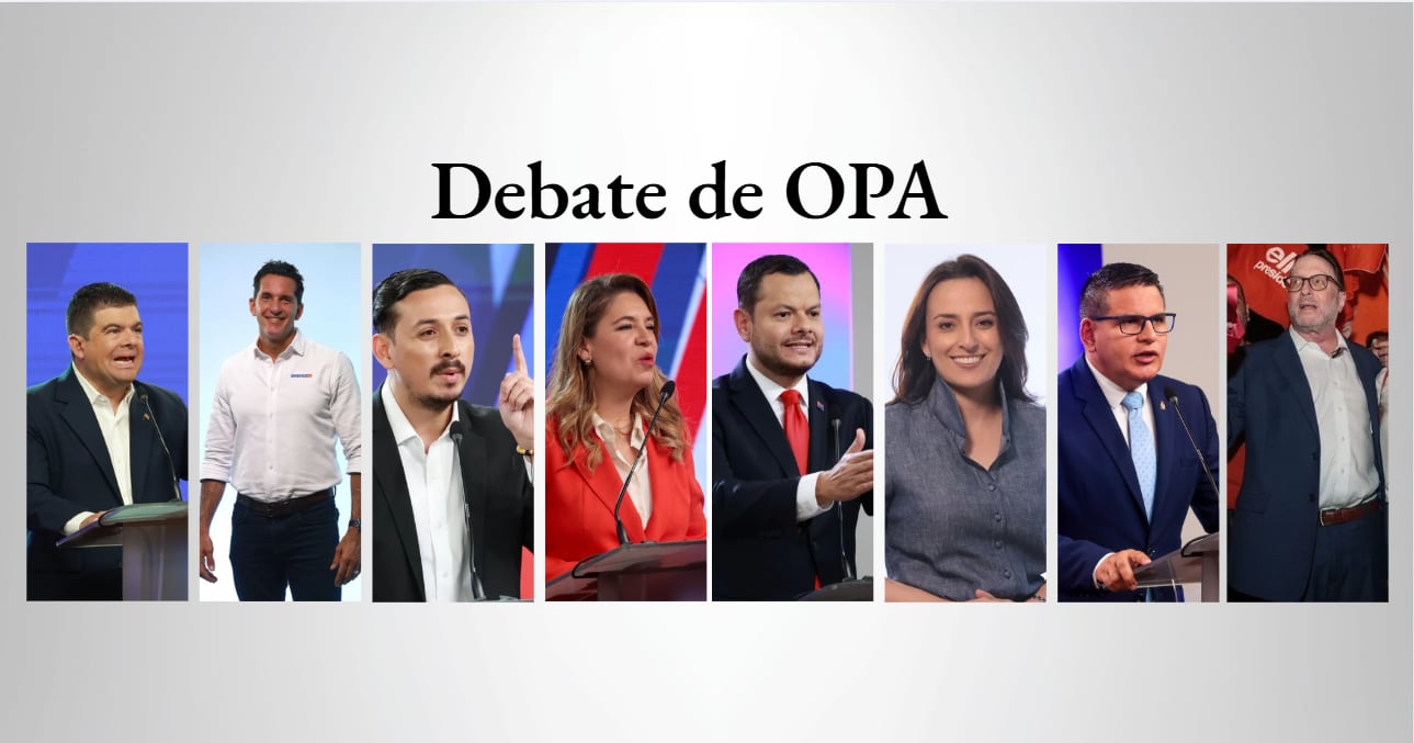 Imagen de los candidatos que participaron el debate de ¡OPA!