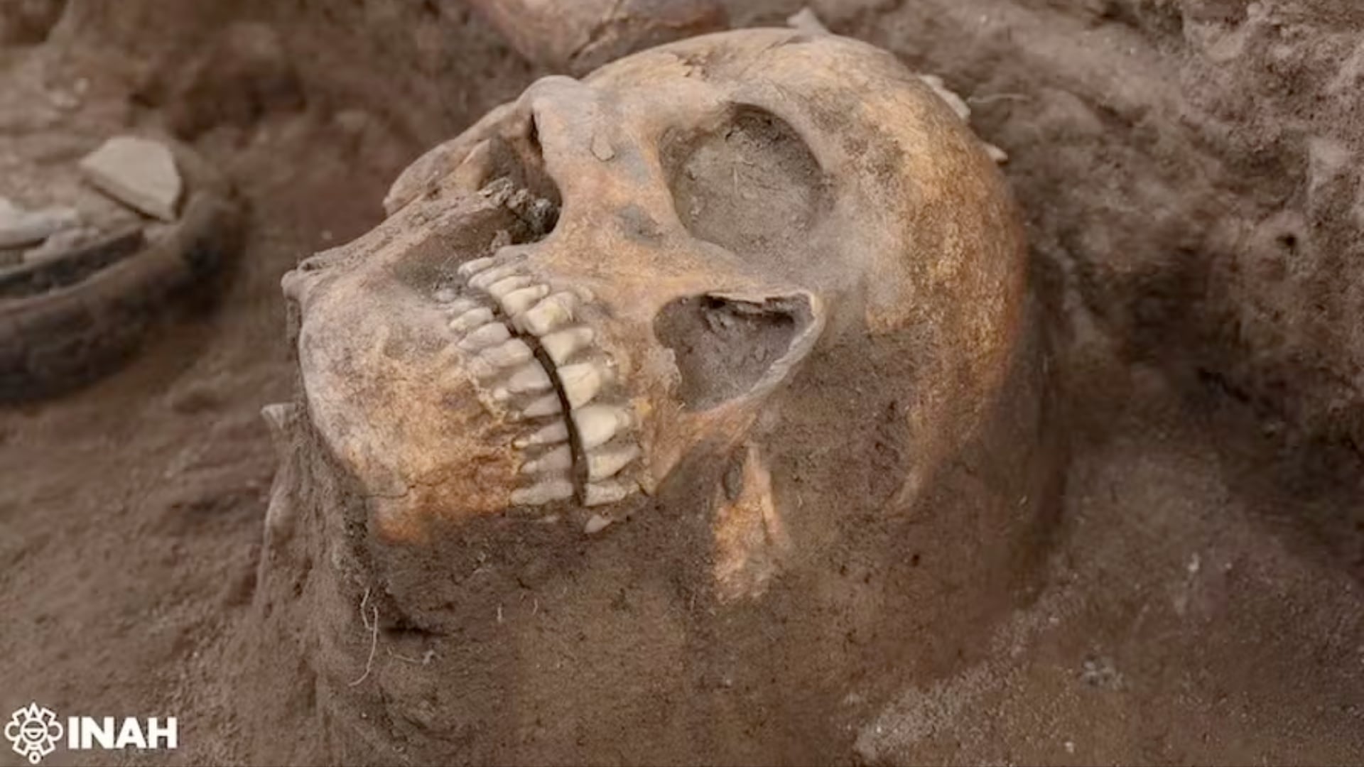 Arqueólogos hallan altar con cráneos en Tula. El sitio revela sacrificios humanos y estructura urbana de la civilización tolteca.