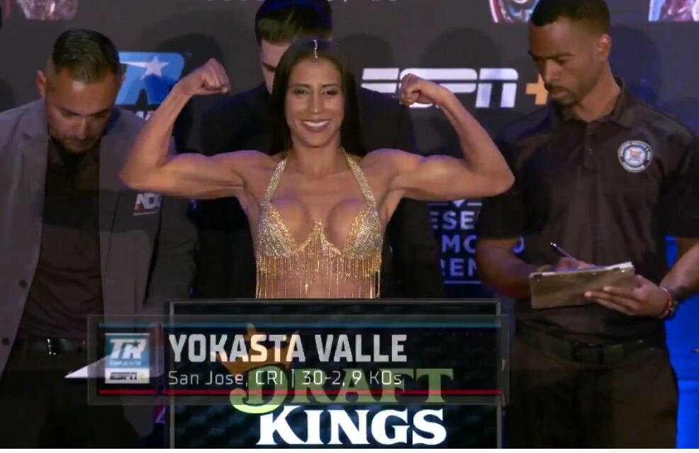 Yokasta Valle
Pelea ante Seniesa Estrada
Pesaje
En el Desert Diamond Arena en Glendale, Arizona, Estados Unidos,
28 de marzo del 2024
Fotografía: Federico Ledezma