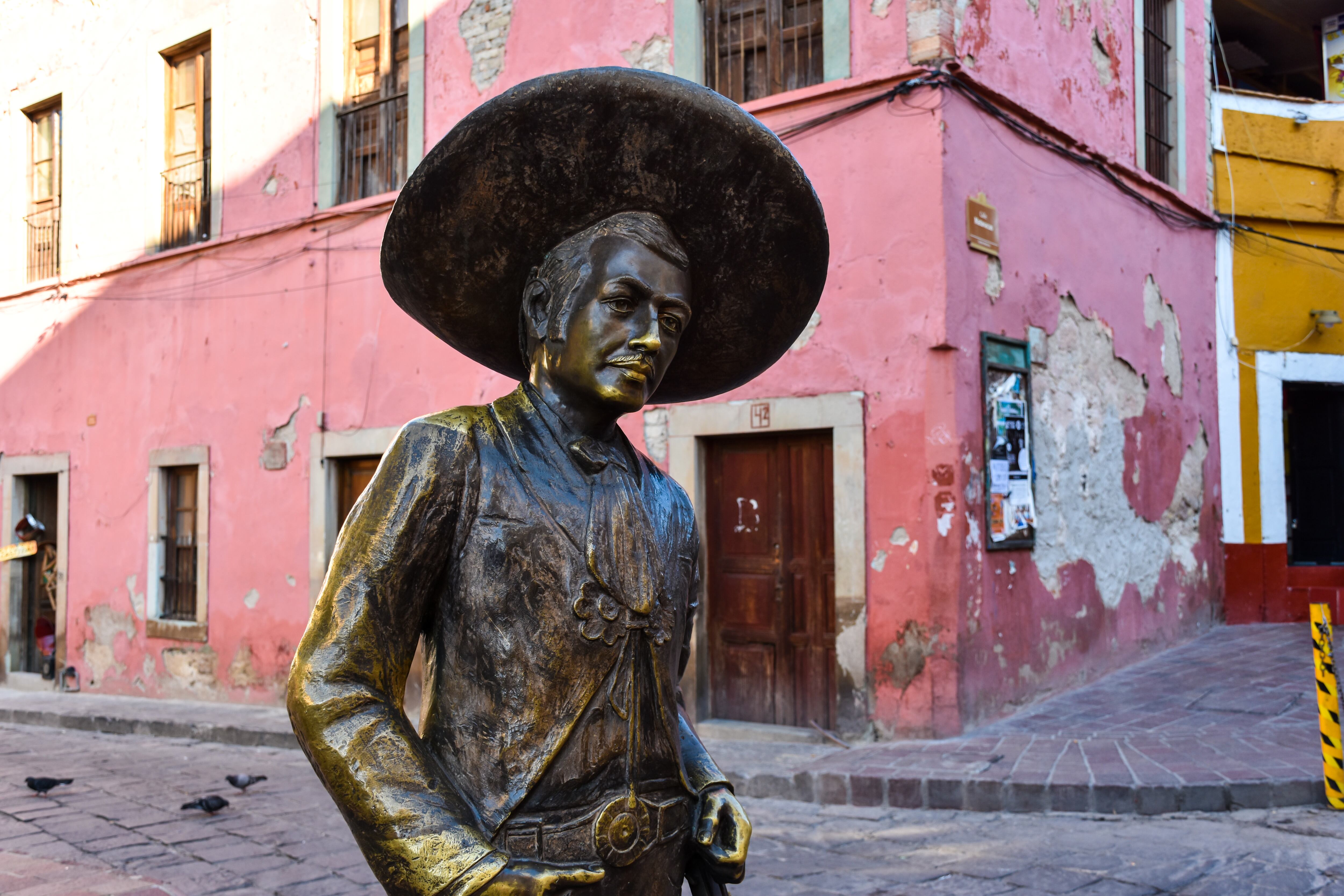 Guanajuato, México, estatua icónica del cantante José Alfredo Jiménez