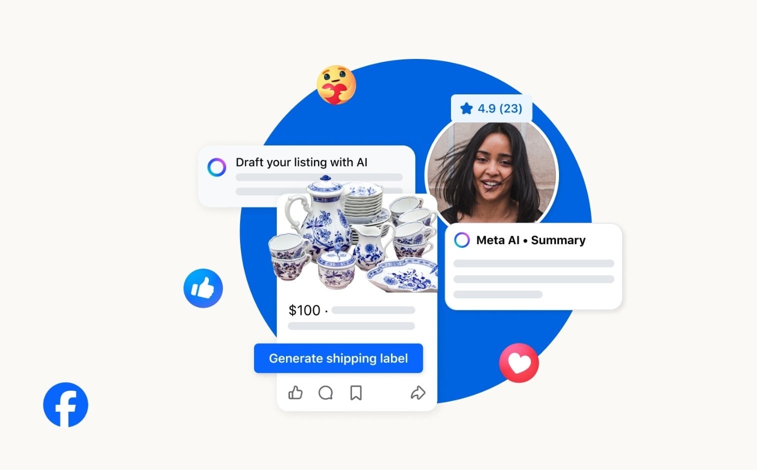 Nuevas opciones de Meta AI en Facebook Marketplace.
REMITIDA / HANDOUT por META
Fotografía remitida a medios de comunicación exclusivamente para ilustrar la noticia a la que hace referencia la imagen, y citando la procedencia de la imagen en la firma
13/3/2026