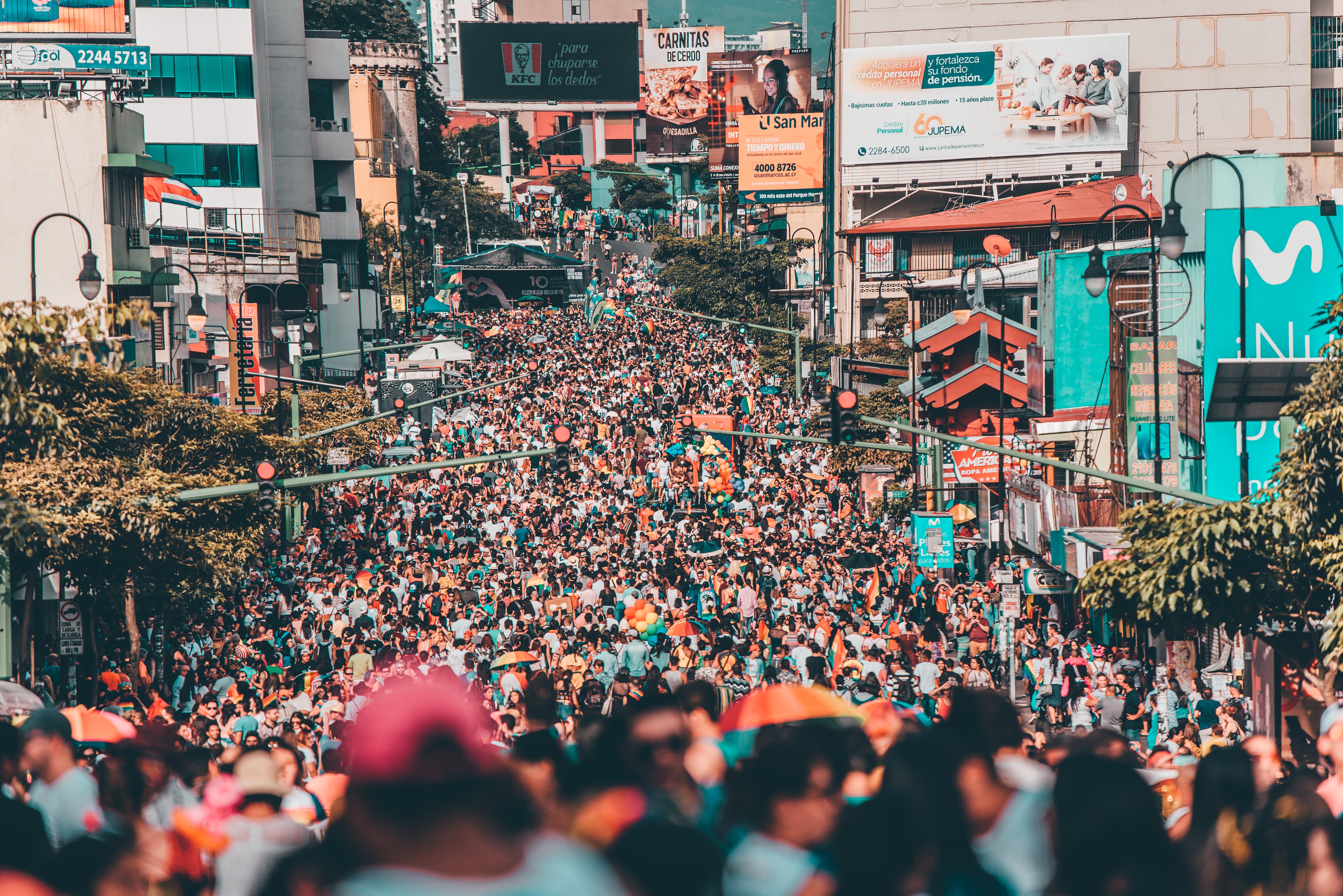 marcha de la diversidad, en san josé costa rica 2019