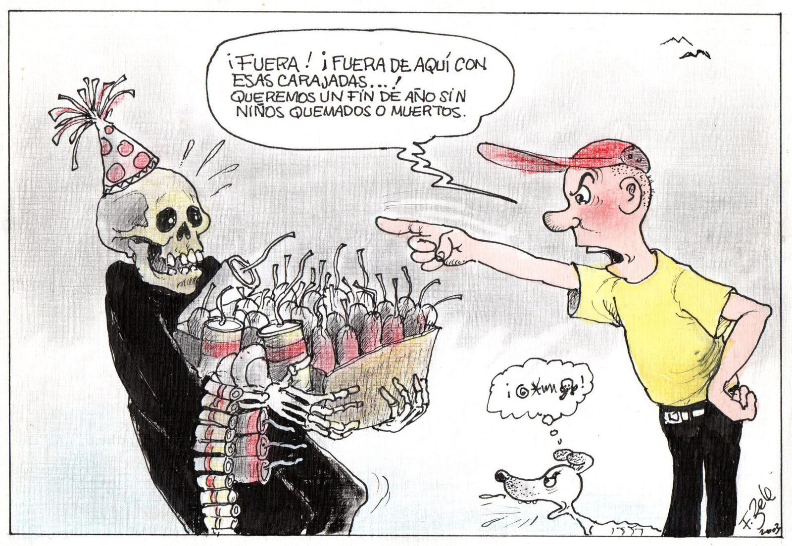 Ilustración del 2003 de Fernando 'Zele' Zeledón.