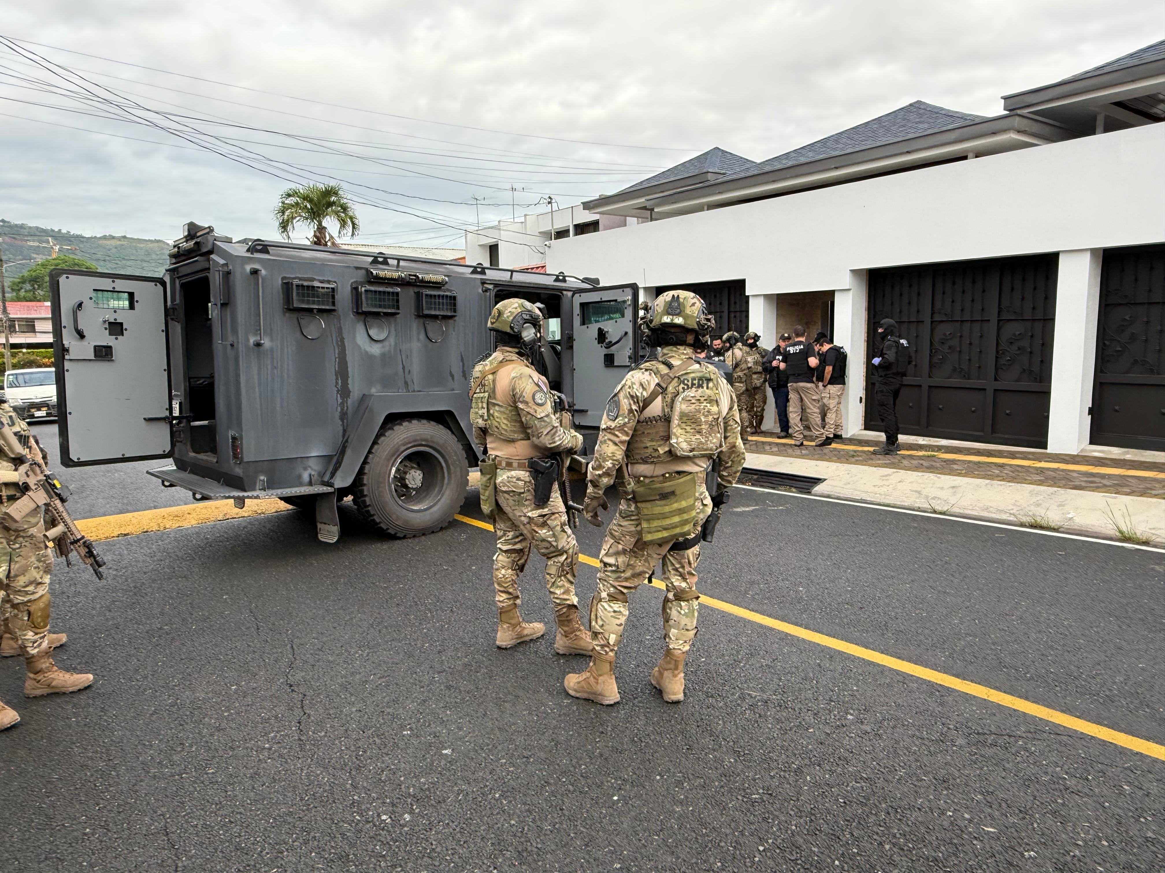 OIJ realiza 4 allanamientos en Cartago y San José.