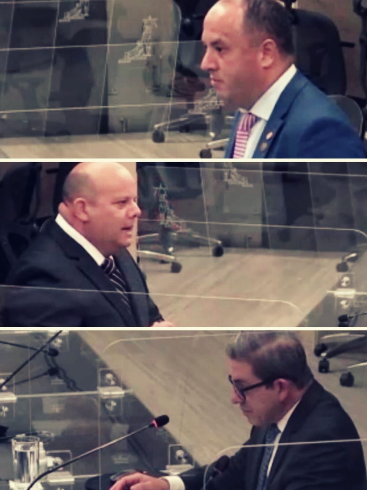 Ronald Segura, Miguel Angel Ramírez y Warner Molina, son parte de los 11 aspirantes a la Fiscalía General. Foto: CSJ.