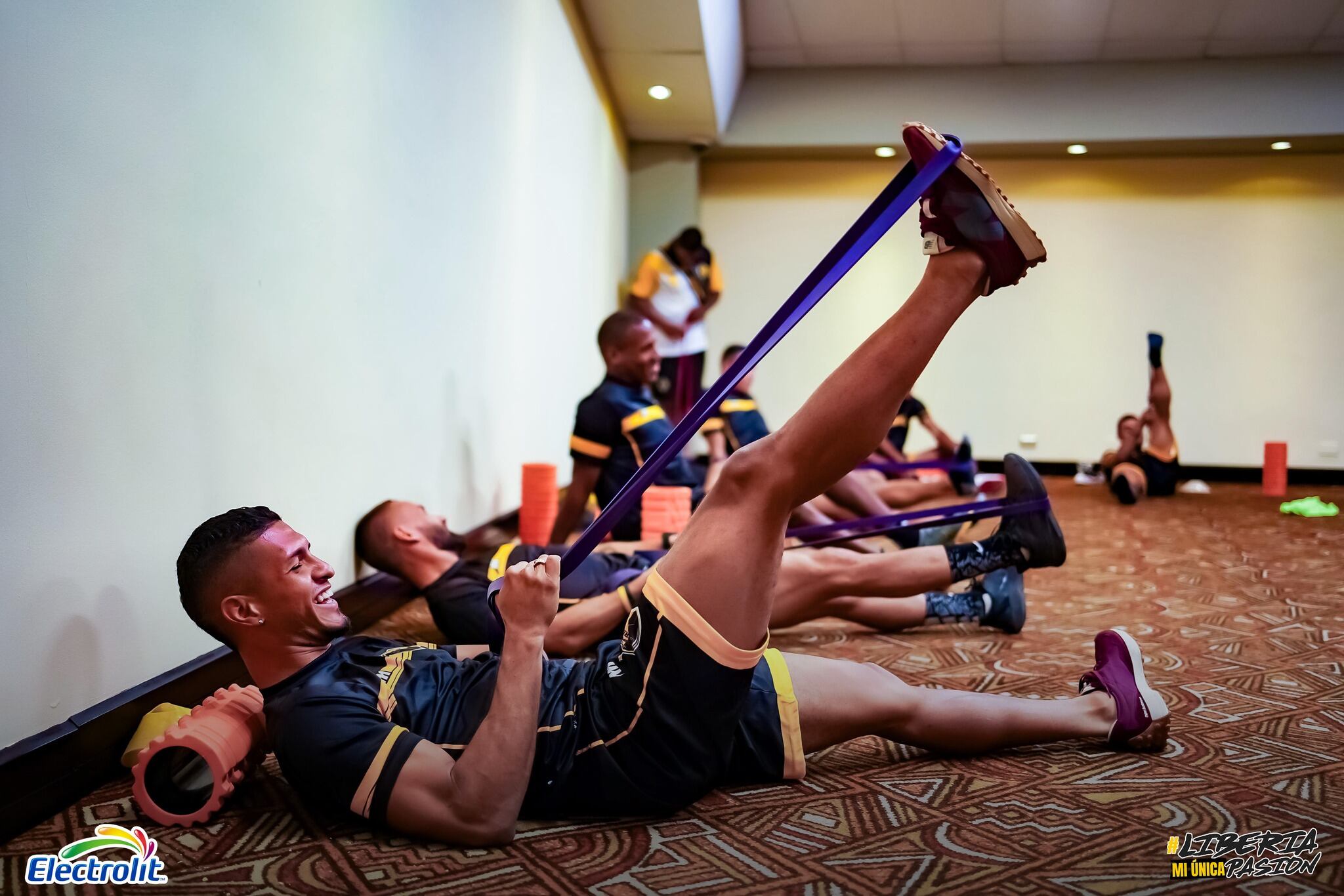 Liberia realizó un trabajo de activación en su hotel antes del partido contra Liga Deportiva Alajuelense.