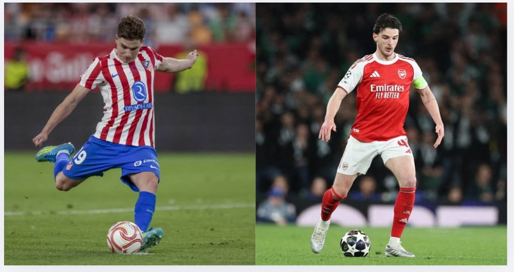 Championes League
Semifinales 2026
Atlético de Madrid
Julián Álvarez
Arsenal
Declan Rice
27 de abril del 2026
AFP