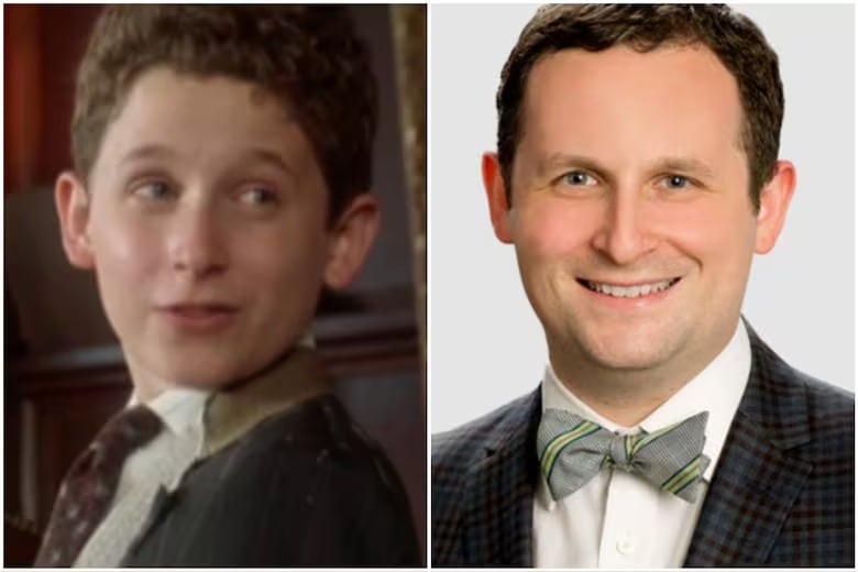 Imágenes compuestas del antes y después de los actores que interpretaron a los niños en la película 'Ricky Ricón'.