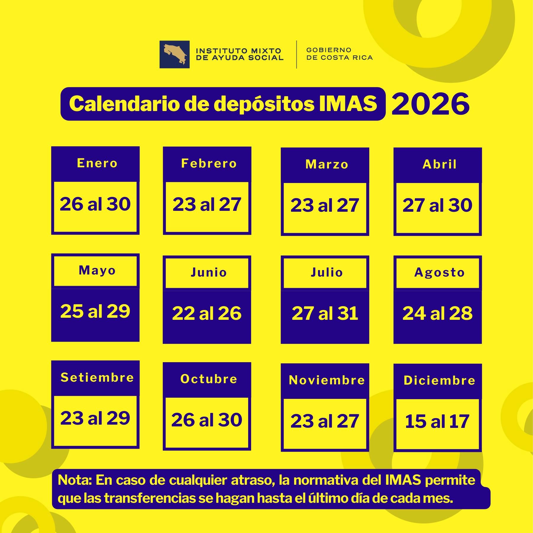 Calendario IMAS