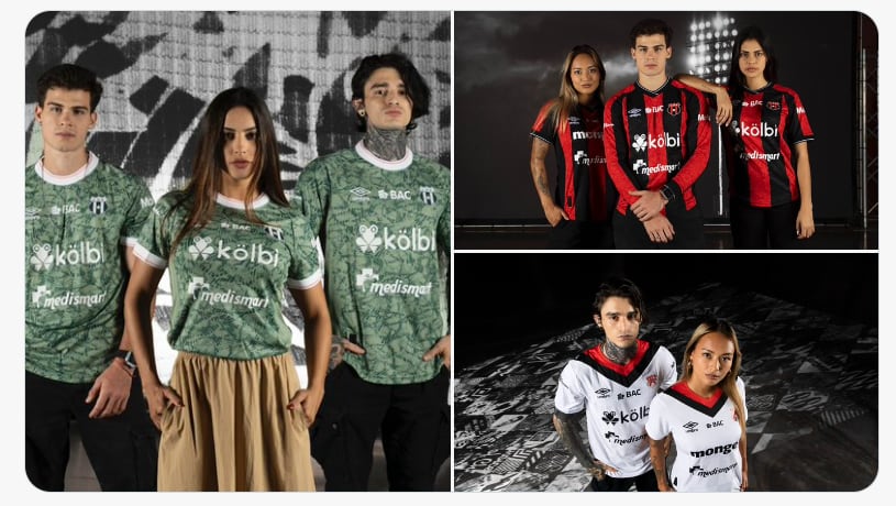 Liga Deportiva Alajuelense presenta uniformes para todos los gustos en esta temporada 2024-2025.