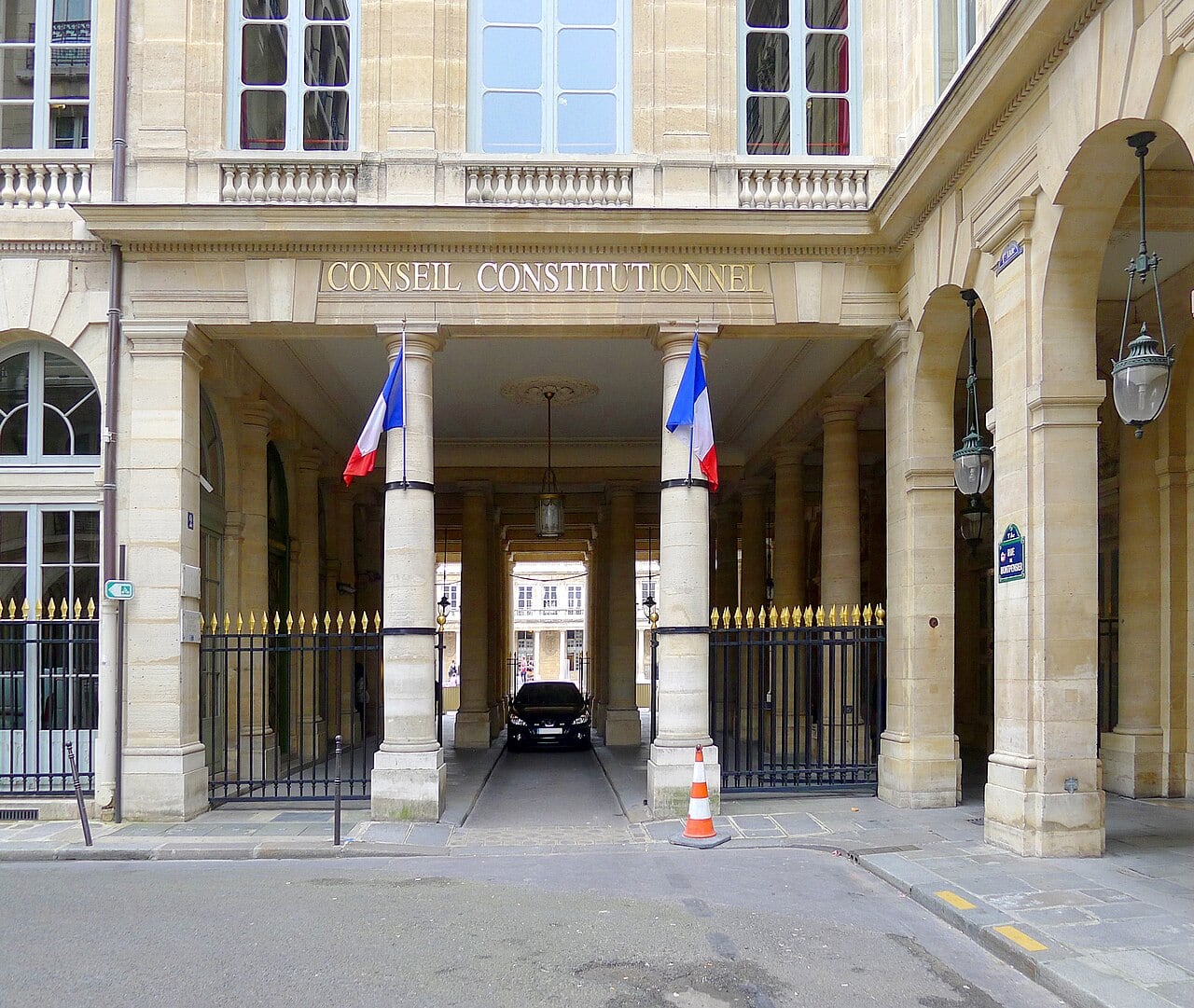 Consejo Constitucional de Francia, en 2, rue de Montpensier, París.