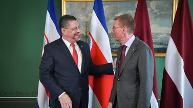 Presidente de Letonia agradece posición de Costa Rica sobre invasión de Rusia a Ucrania