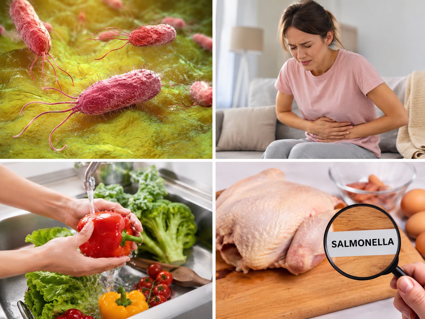 La OMS advierte que la salmonella puede causar cuadros graves en personas vulnerables.