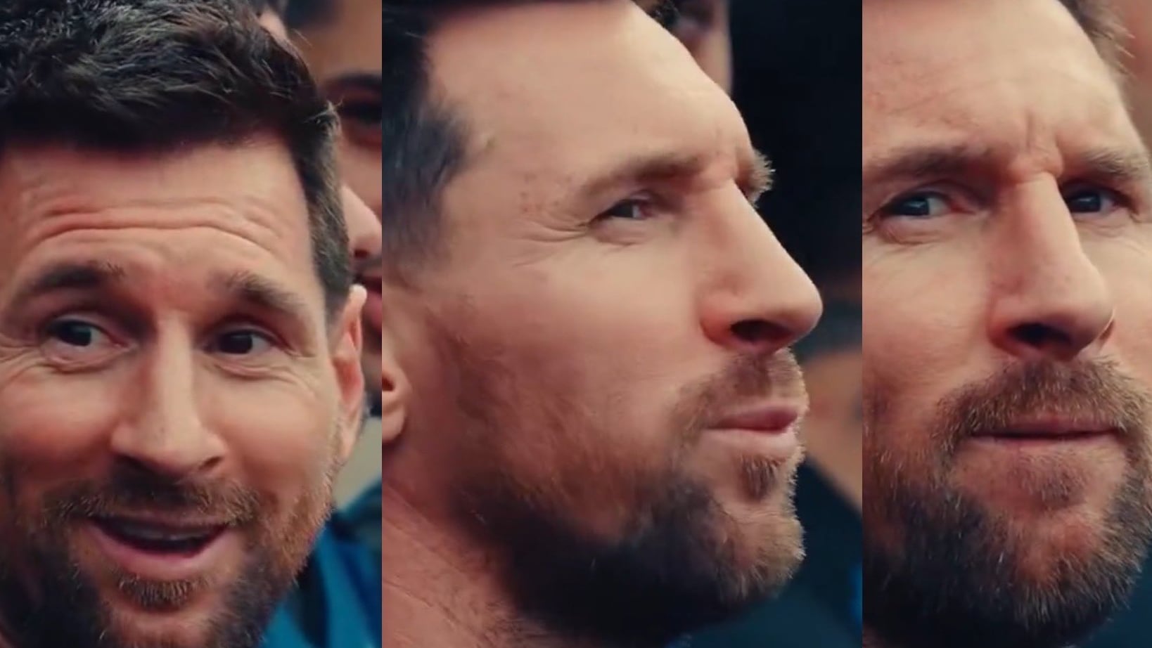La desconcertante cara de Messi al escuchar 'Bombón asesino' en lugar del Himno de Argentina (video)