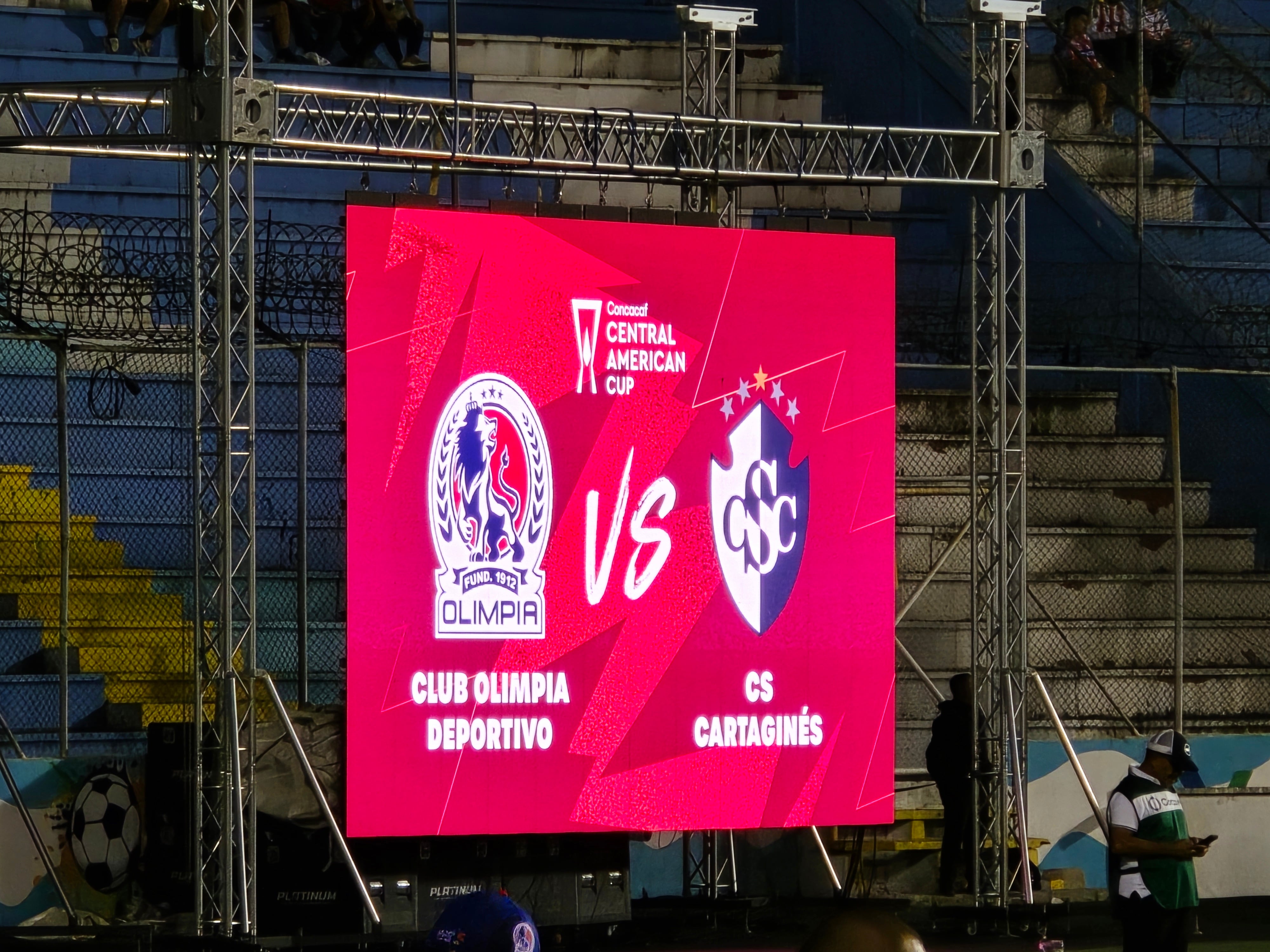 El partido entre Olimpia y el Club Sport Cartaginés empezará a las 8:15 p. m. en el Estadio 'Chelato' Uclés.