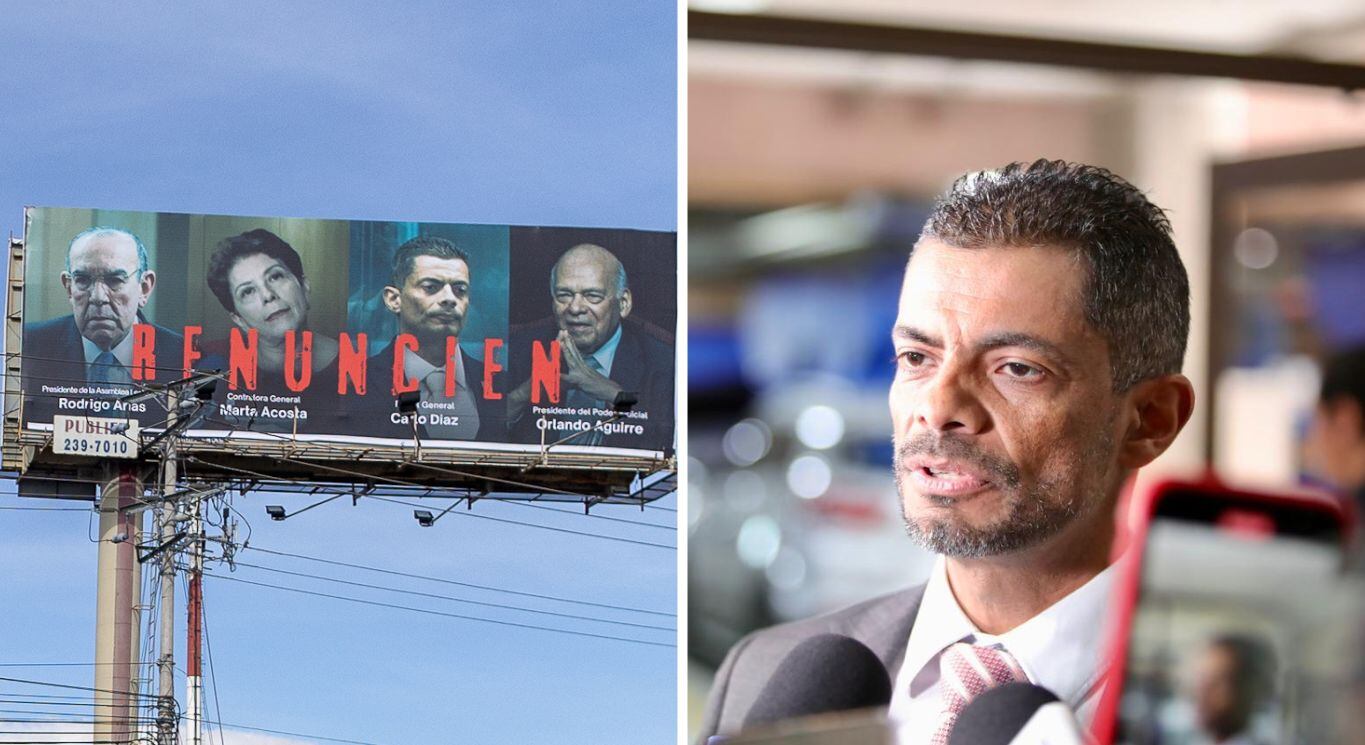 El fiscal general Carlo Díaz descartó que vaya a tomar medidas personales por la publicación de vallas publicitarias contra los jerarcas de los supremos poderes.